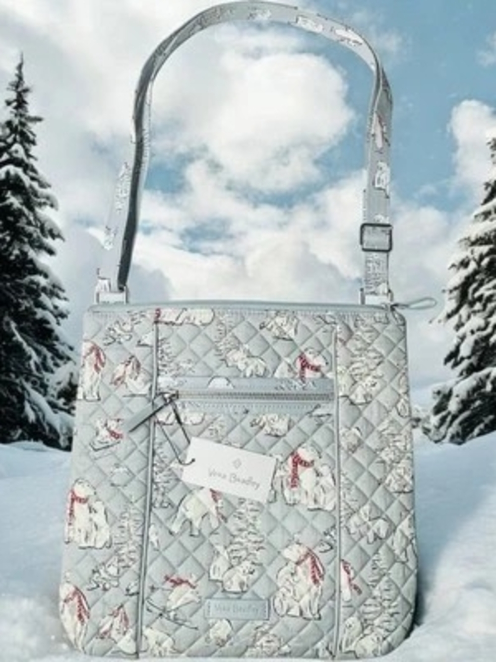 Vera Bradley  Hipster Crossbody Bag - Beary Merry Polar Bears